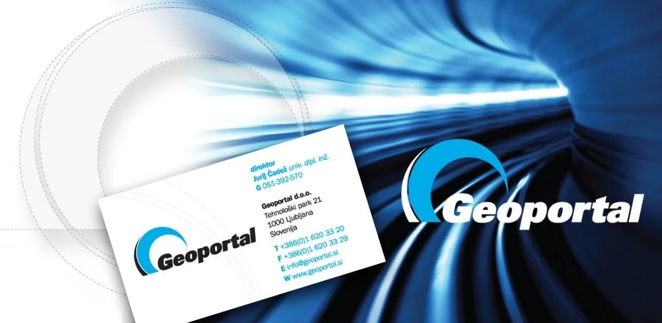Oblikovanje promocijskih brošur in ostalih tiskovin za podjetje Geoportal.