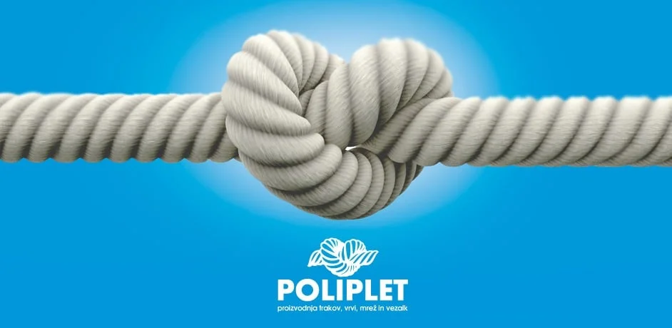 Oblikovna predelava logotipa za podjetje Poliplet.