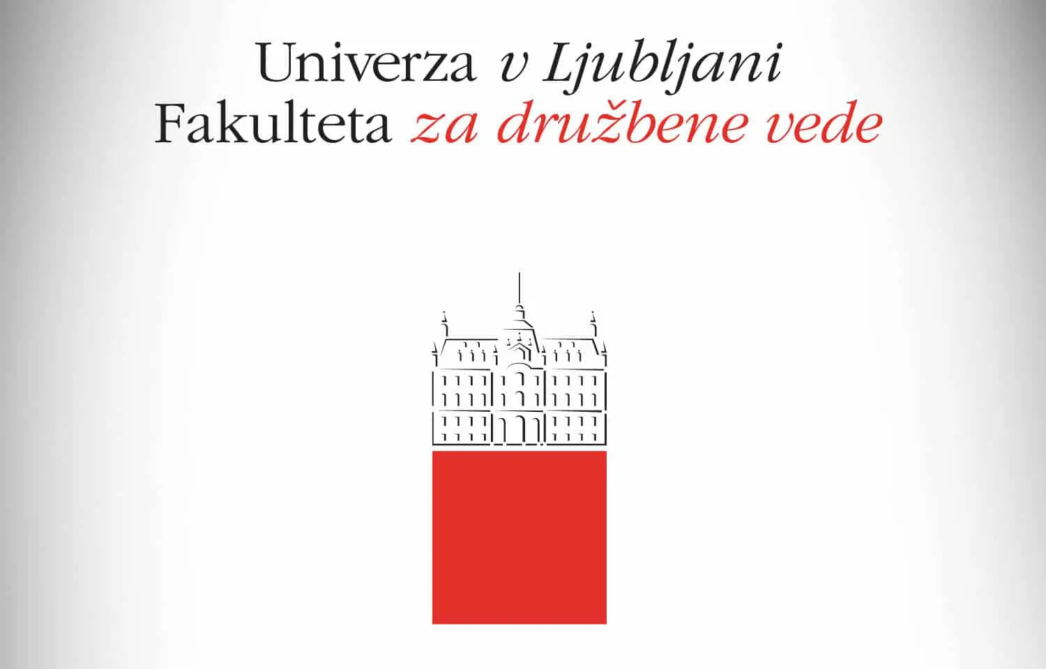 Oblikovanje tiskovin za Fakulteto za družbene vede v Ljubljani.