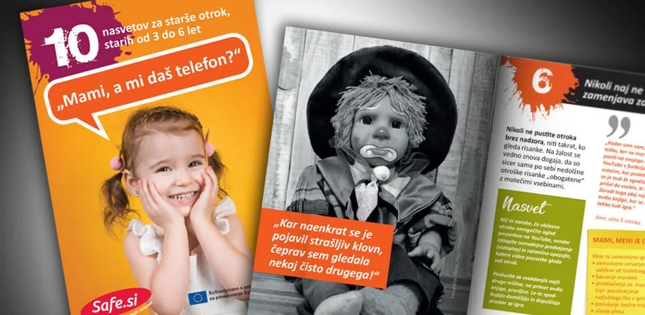 Brošura - varna uporaba interneta pri otrocih. 