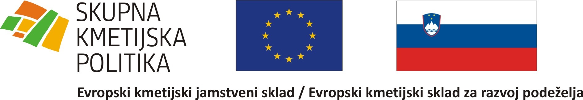 Logotip vkljucen v shemo EU in SLO zastave